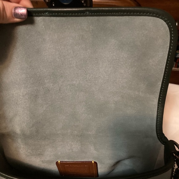 Coach bag.  Beautiful light green, seaweed color. EUC - Picture 9 of 15
